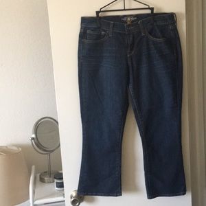 Lucky Brand Dark Rinse Cropped Denim Size 29